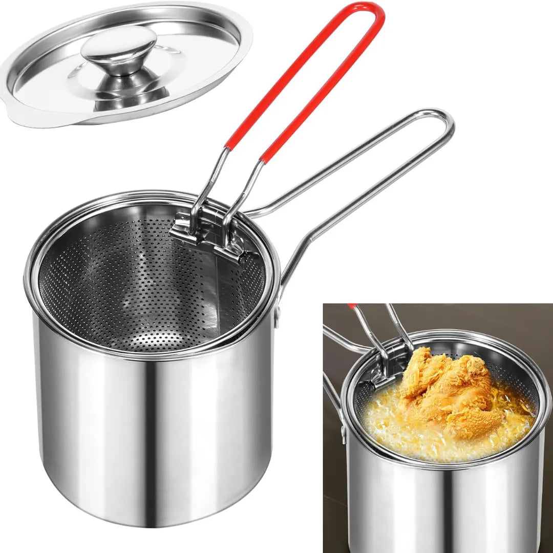 Freidora Circular Anti salpicaduras — Cocina más limpia en 5–8 min