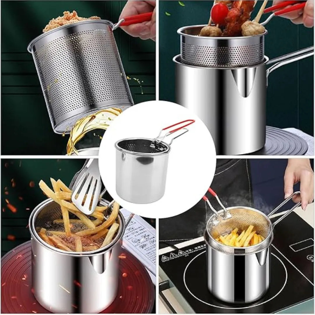 Freidora Circular Anti salpicaduras — Cocina más limpia en 5–8 min