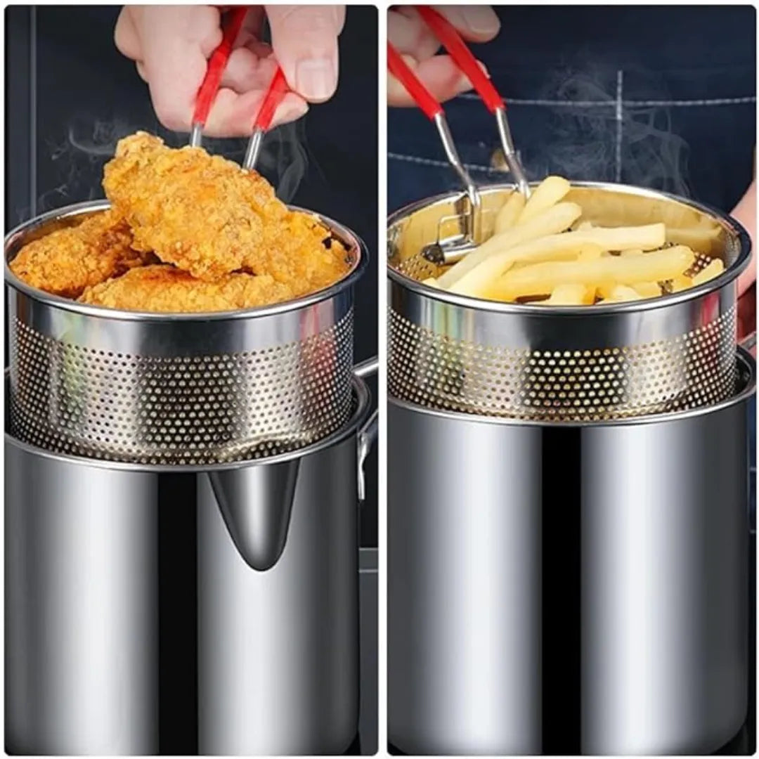 Freidora Circular Anti salpicaduras — Cocina más limpia en 5–8 min