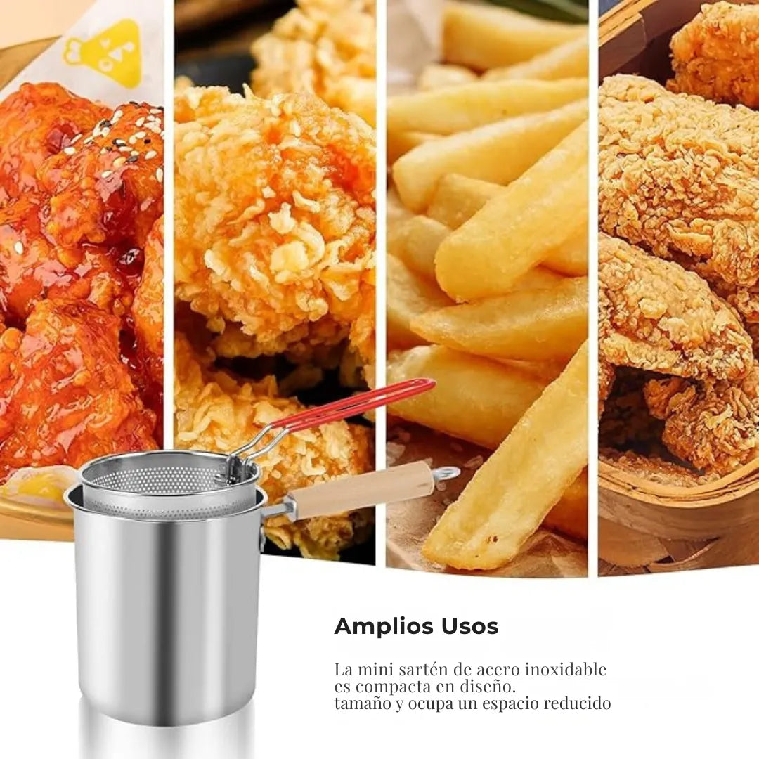 Freidora Circular Anti salpicaduras — Cocina más limpia en 5–8 min